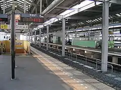 太田駅の小泉線ホーム