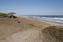 鹿島灘海浜公園から見た大竹海岸