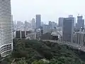 南側、赤坂見附、六本木方面を見る（2008年8月2日撮影）