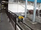 5番線ホームの車止め