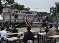 メインイベントの一つ「ゆかたコンテスト」(2023年8月6日)