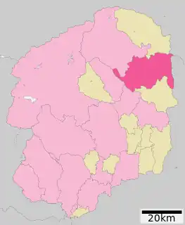 大田原市位置図