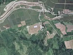 乙部ヘリポートの航空写真(1993年)国土交通省 国土地理院 地図・空中写真閲覧サービスの空中写真を基に作成