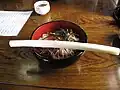 大内宿の高遠そば（一本ネギそば）（福島県会津の大内宿にある蕎麦屋「大黒屋」）