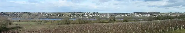 Oudon vu de la Coindassière