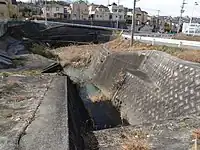⑱自由が丘の住宅街から藪下川として排水