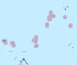 アウター諸島の位置