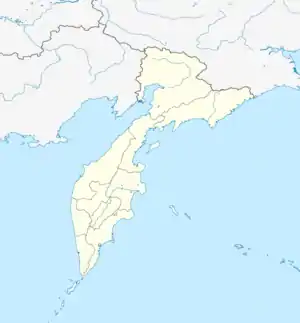 ニコルスコエの位置(カムチャツカ地方内)