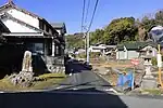 尾張戸神社東参道入口。（2022年（令和4年）2月）