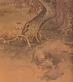 秋野牧牛図(部分)