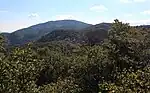 北側の狼煙山から望む大山