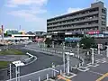 北口 駅前ロータリー（2015年7月）