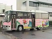 日野・レインボー7M (P-CH160AA改)なら・シルクロード博シャトルバス「西遊記」塗装