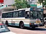 1960年代から90年代まで使用された長距離路線車塗装（1E18 1993年8月撮影）