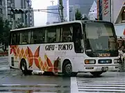 運行開始当初の車両（岐阜バス）