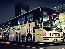 夜行高速バス（1994年撮影）