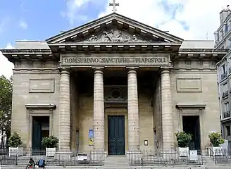 18世紀後半に建造されたサン＝フィリップ＝デュ＝ルール教会 (Église Saint-Philippe-du-Roule)