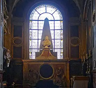 シャルル・ル・ブランによる、ルイ14世の宮廷画家シモン・ヴーエの墓