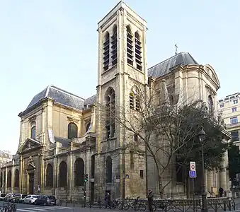 ベルナルダン街沿いの教会南西側