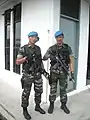 ベレーを着用するマレーシア空軍特殊部隊(PASKAU)隊員