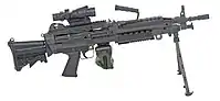 M249 パラトルーパー。最新型の伸縮銃床型