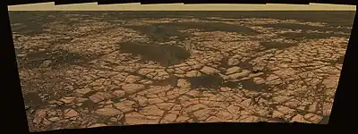 エレバスの北西端にあるオリンピア・リッジと名付けられた岩
