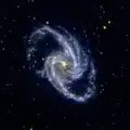 GALEXによって撮影されたNGC 1365の紫外線画像Credit: GALEX/NASA.