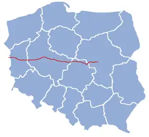 3号線 (ポーランド)の路線図