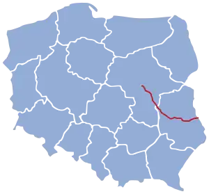 7号線 (ポーランド)の路線図