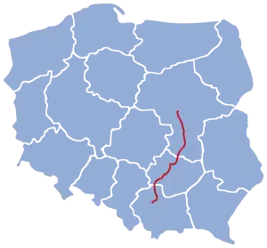 8号線 (ポーランド)の路線図