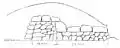 "DOLMENS IN JAPAN" FIG. 6（石室断面図）