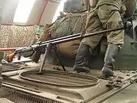 イギリス・北デヴォンにある個人所有博物館(Cobbaton Combat Collection)で展示されているPTRS