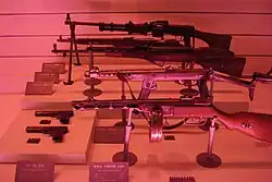 抗美援朝義勇軍の装備として展示されるSKS
