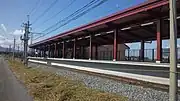 駅ホーム（開業日）（2018年10月20日）