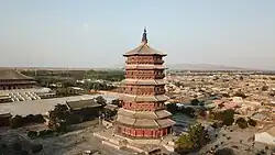 中国最古の八角木塔である応県木塔
