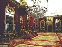 スペインのマドリード王宮にある国王･王妃の玉座