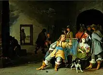 トランペッタと授乳させる母親のいる民兵詰所(1654) Palace on the Isle蔵