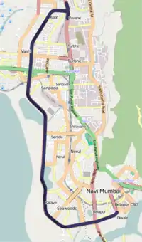 ナビムンバイ市街略図