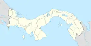 コロンの位置（パナマ内）