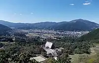 狭霧台から湯布院の街並みを一望