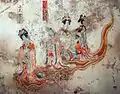 宝山遼墓の壁画「降真図」