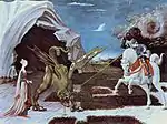 『竜と戦う聖ゲオルギウス 』パオロ・ウッチェロ1456画布、油彩 57 × 73 cmナショナル ギャラリー(ロンドン)