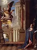 『受胎告知』1580年頃 ティッセン＝ボルネミッサ美術館所蔵、カタルーニャ国立美術館寄託