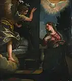 『受胎告知』1580年頃 クリーブランド美術館所蔵