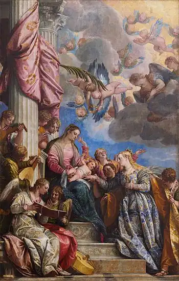 『聖カタリナの神秘の結婚 』(1565年-1570年頃)アカデミア美術館(ヴェネツィア)
