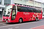 2019年9月より運行を開始した新塗装車両（岐阜バス）