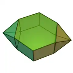 双側錐六角柱