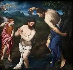 『キリストの洗礼』1535年–1540年頃 ワシントン・ナショナル・ギャラリー