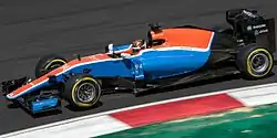パスカル・ウェーレインがドライブするMRT05(2016年マレーシアGP)