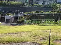 体験坑道用の客車（黄緑）